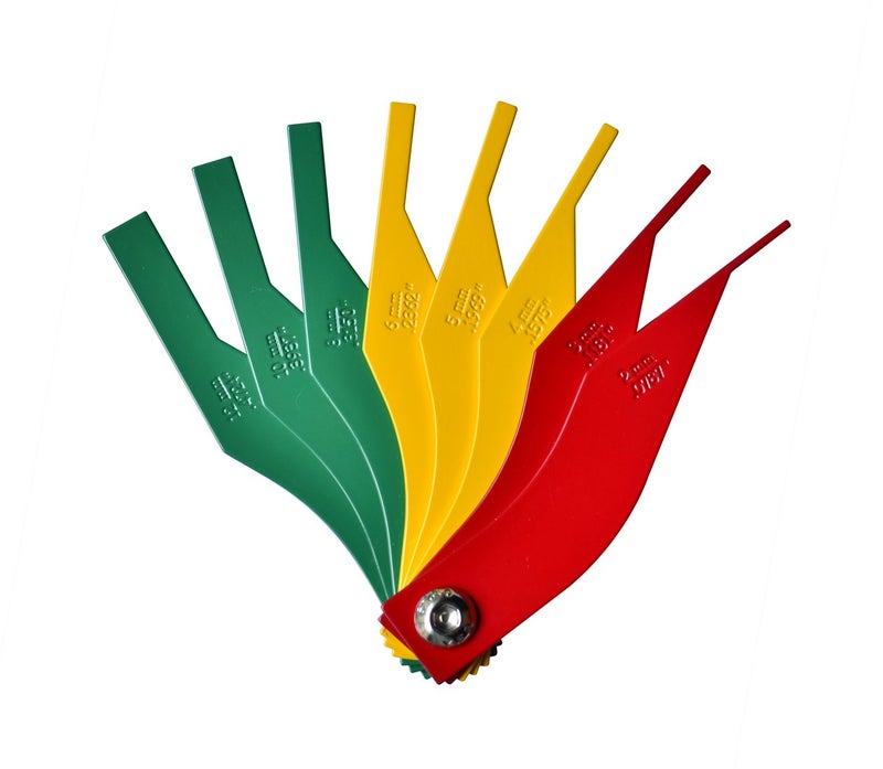 ITEQ Brake Lining Thickness Gauge 8 Piece SAE & Metric Steel Constructions - Image 3